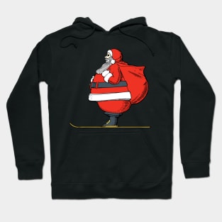 Skiing Santa Hoodie